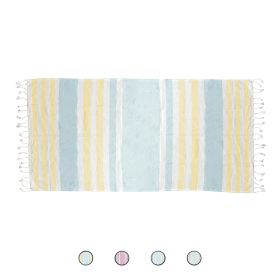 Telo mare 100% cotone con frange 90x180 cm