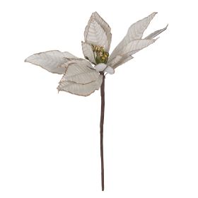 Stella di Natale bianca, h. &#216; 25x13 cm, XMas