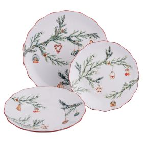 Servizio piatti 18 pezzi in porcellana