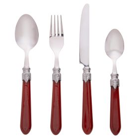 Set 24 posate, impugnatura marrone, Imperial Chocolate