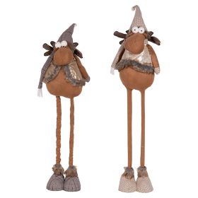 Renna natalizia, gambe estensibili, 65-110 cm, Santa&#39;s House