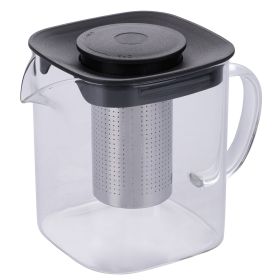 Teiera quadrata 1 L in vetro borosilicato, S&#236;Chef