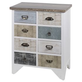 Mobiletto decap&#232; in legno 8 cassetti