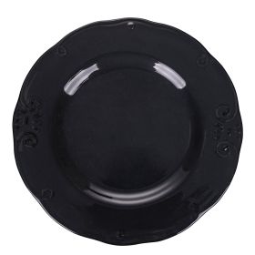 Piatto piano in gres smaltato, Duchessa Stones B