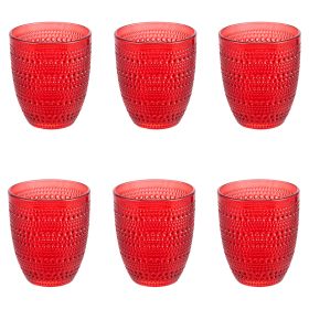 Set 6 bicchieri acqua 325 ml in vetro, Roma Sibilla