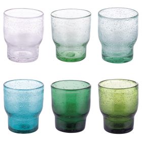 Set 6 bicchieri acqua 325 ml in pasta di vetro