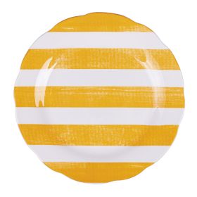 Piatto frutta in porcellana, arancione, Versilia