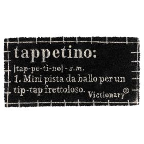 Zerbino ingresso 25x50 cm in cocco, nero, Victionary Tappetino