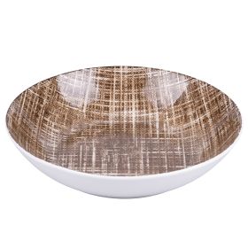 Piatto fondo in porcellana, marrone, Texture