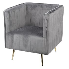 Poltrona vintage, grigio, Sibilla