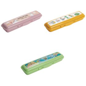Astuccio rettangolare porta posate in plastica pp, Fantasy Animals