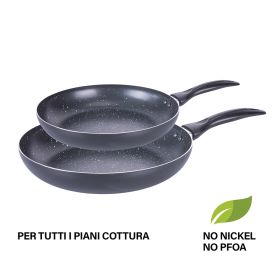 Set 2 padelle antiaderenti &#216; 24 - 28 cm