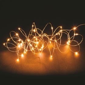 Filo 50 microled a batteria, bianco caldo, uso interno, 5 m, Santa&#39;s House