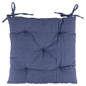 Cuscino sedia con laccetti 40x40 cm, blu, Sibilla