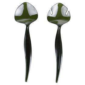 Set 2 posate per insalata, verde, La Cucina