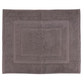 Tappeto bagno 50x60 cm in cotone, grigio, Sibilla